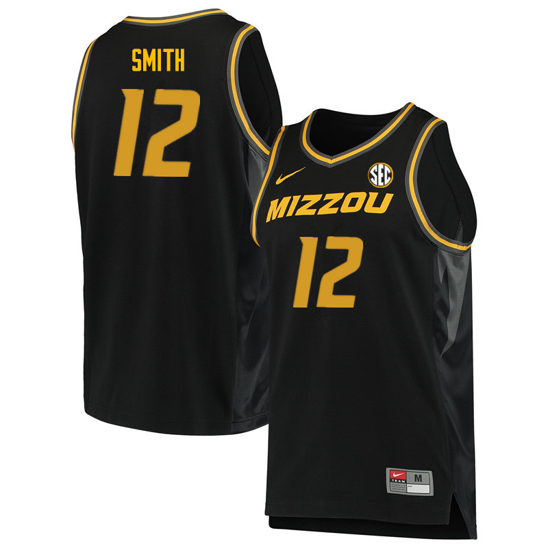 Men #12 Dru Smith Missouri Tigers College Basketball Jerseys Sale-Black - Click Image to Close